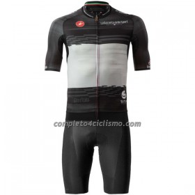 Completo Maglia + Pantaloncino con bretelle 2023 Giro d`Italia Maglia Nera Manica Corta